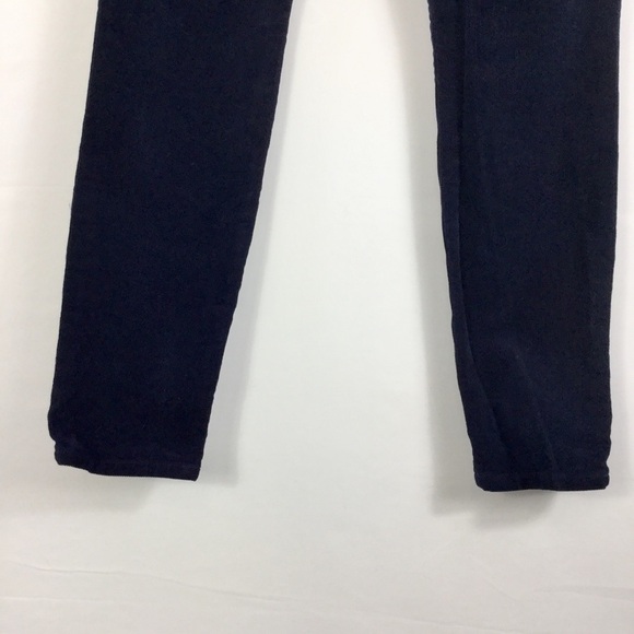 J. Crew 9" High Rise Toothpick Corduroy Pants, Navy - Picture 7 of 8